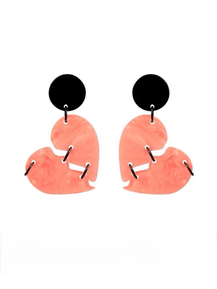 Broken heart earrings