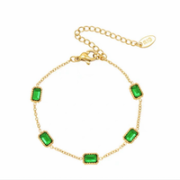 Green zircon bracelet