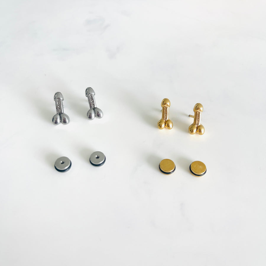 Mini phallus SINGLE studs