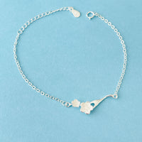 S925 Cherry blossom charm bracelet