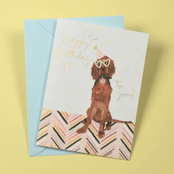 Funky Dog birthday card