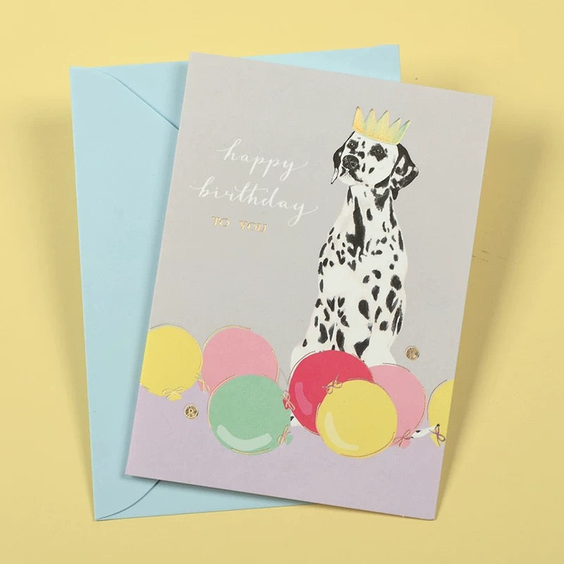 Dalmatian birthday card