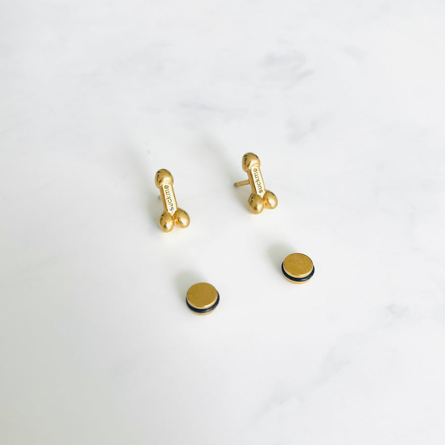 Mini phallus SINGLE studs