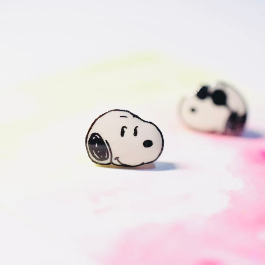 Handmade mini Snoopy Stud Earrings