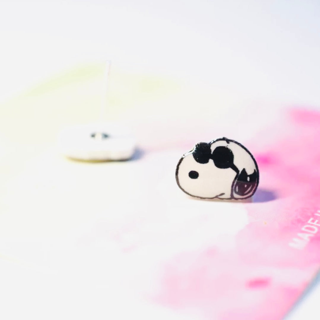 Handmade mini Snoopy Stud Earrings