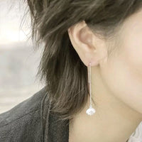 Stunning Seashell & Pearl Drop Earrings