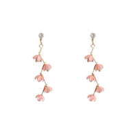 Hanging blossom earrings