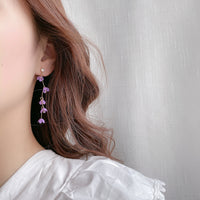 Hanging blossom earrings