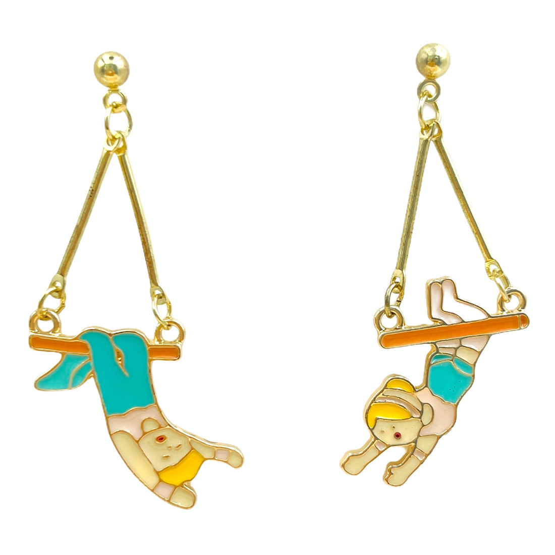 Hanging trapeze earrings