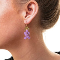 Grape earrings - green / purple