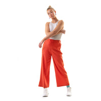 soft summer cotton linen crop pants with pocket