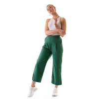 soft summer cotton linen crop pants with pocket