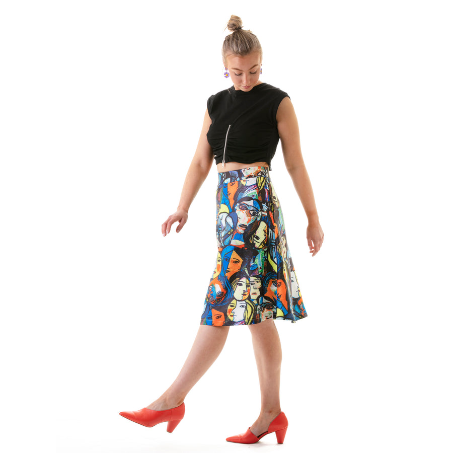 picasco A line tea skirt with pocket