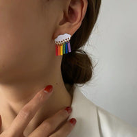 Rainbow Raincloud Earrings