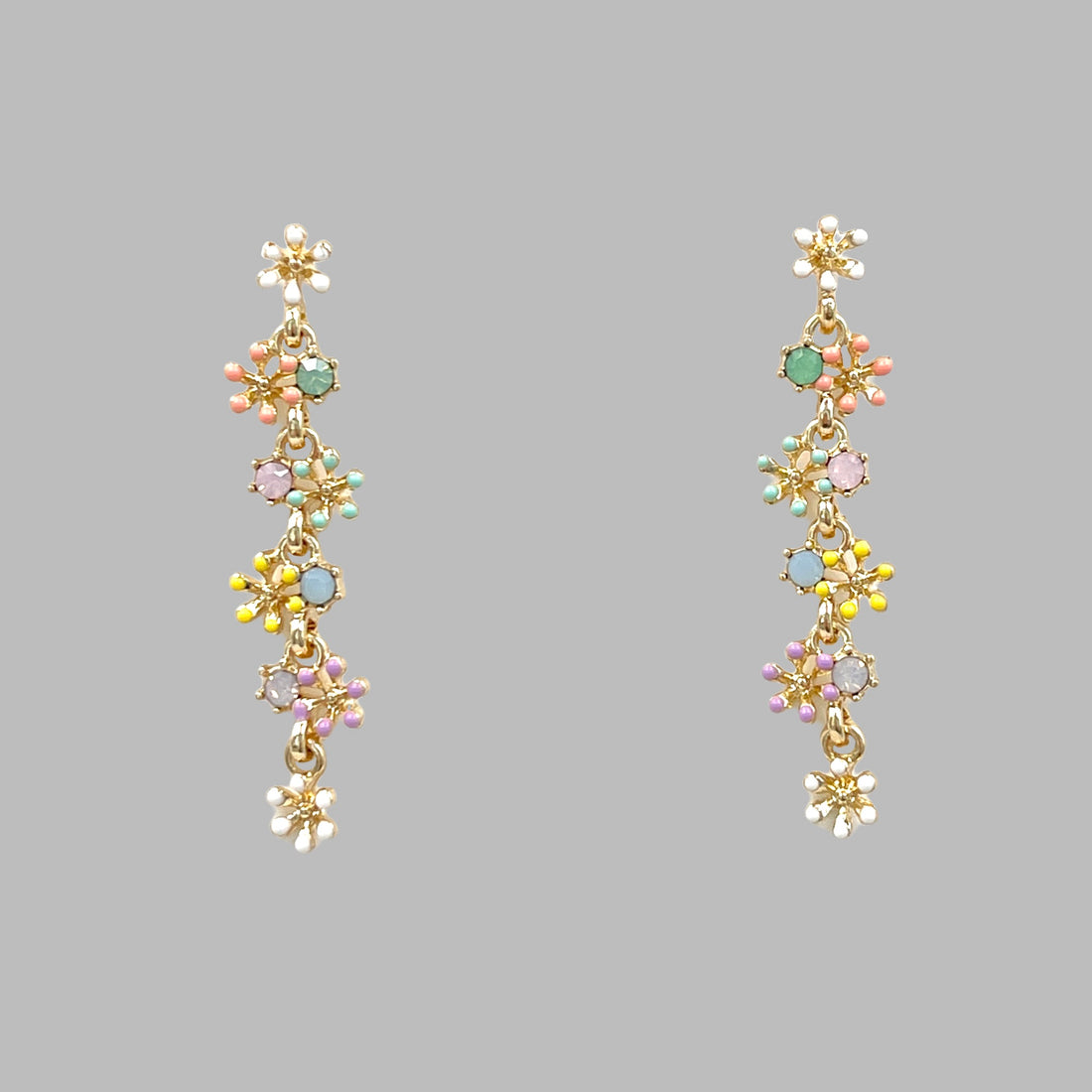 Hanging flower earrings