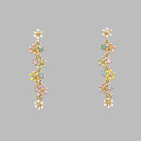 Hanging flower earrings