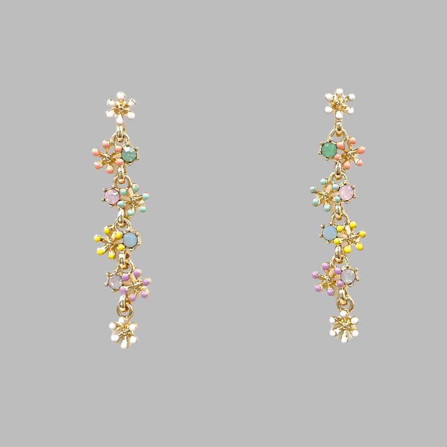 Hanging flower earrings