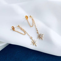 Star drop earrings