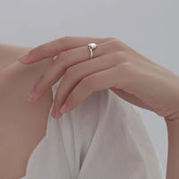 Mother of pearl Silver ring