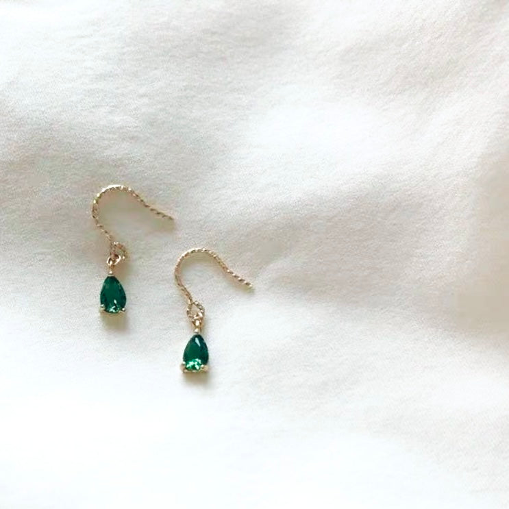 14k gold plated droplet earrings