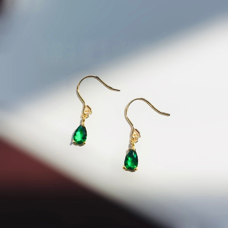 14k gold plated droplet earrings