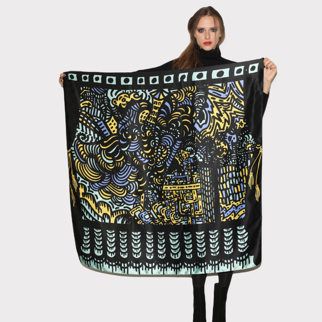 Original CHILI Silk Scarf - City Light