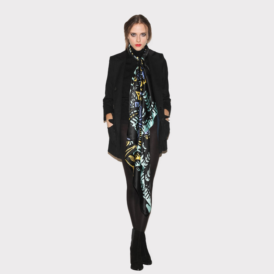 Original CHILI Silk Scarf - City Light