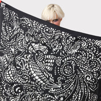 Original CHILI Silk Scarf with silver foil - Ram